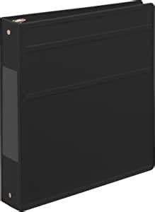 Carstens Inch Heavy Duty Ring Binder Side Opening Black