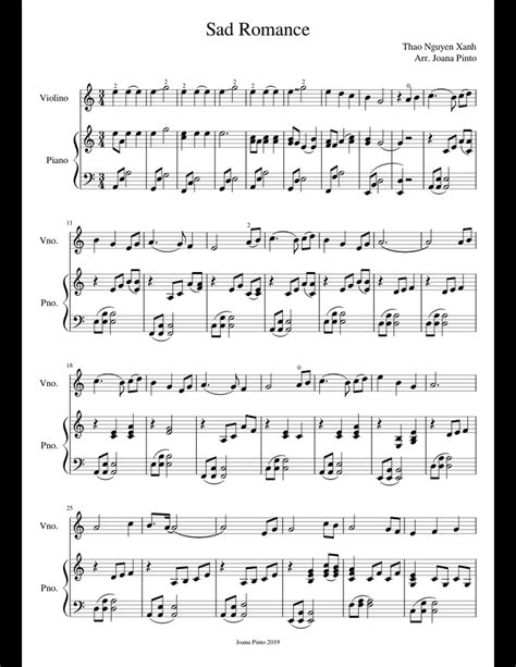 Sad Romance Sheet Music For Violin Piano Download Free In Pdf Or Midi