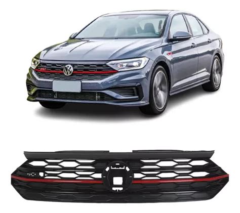 Grade Dianteira Jetta Gli Friso Vermelho 2019 2020 2021 2022