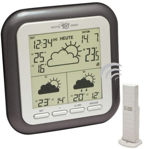 Technoline WD 1202 Wetterstation Silber EURONICS