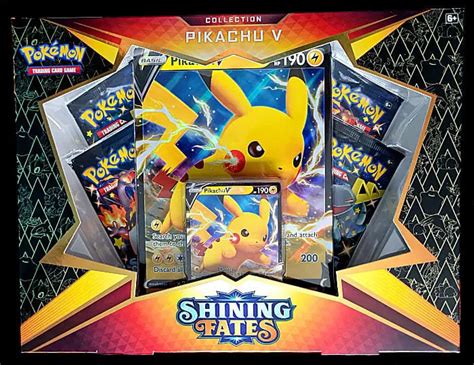 Shining Fates Pikachu V Collection Box What S In The Box Coded Yellow