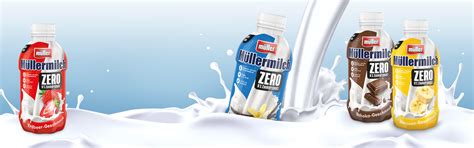 Müllermilch Zero in 4 abwechslungsreichen Sorten