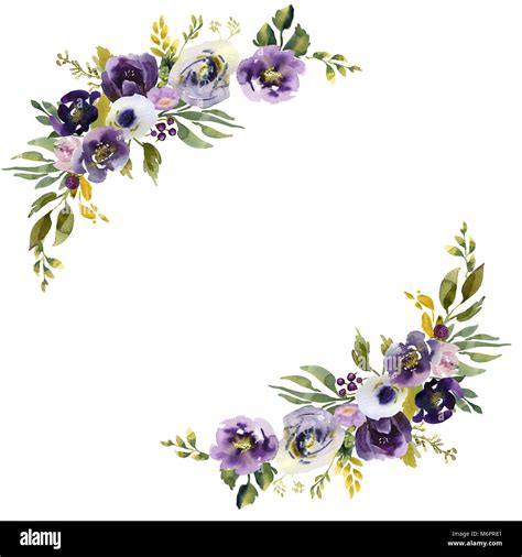 Purple Wedding Frames And Borders