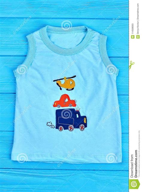 Baby Boy Cotton T Shirt Print Design Stock Image Image Of Comic