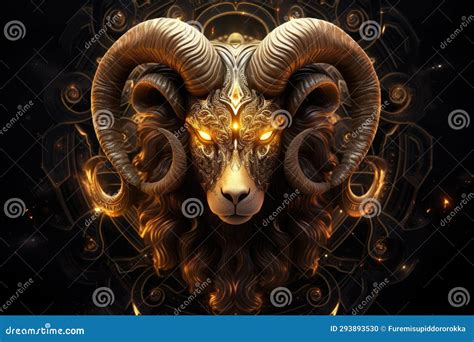 Zodiac Aries Symbol Aries is a Fire Sign Stock Photo - Image of ghost, march: 293893530