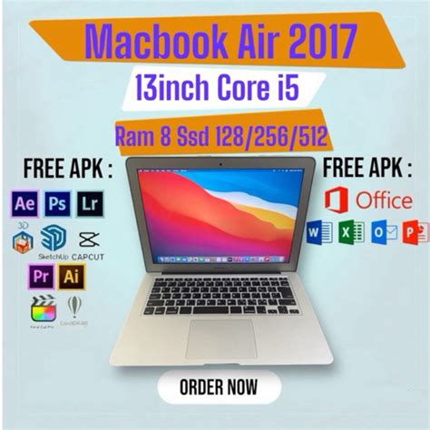 Jual Macbook Air Inch Core I Ram Ssd Second