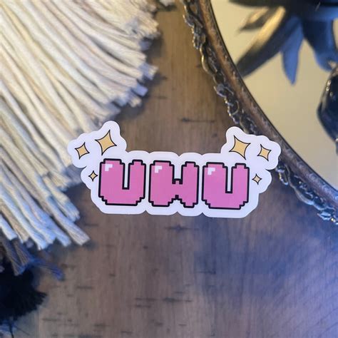 Uwu Pixel Sticker 8 Bit Uwu Sticker Egirl Uwu Sticker Etsy