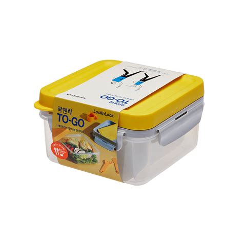 LocknLock To-Go 2-Section Modern Airtight Lunch Box 1.2L