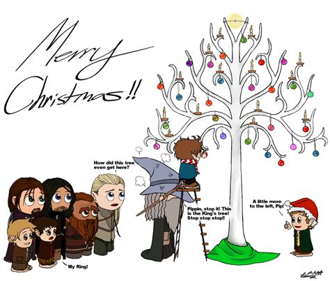 Lotr Merry Christmas By Kumama On Deviantart