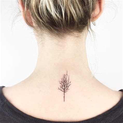 Leafless Tree Outline Tattoo