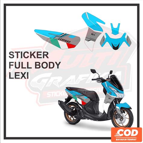 Jual Stiker Striping Decal Motor YAMAHA LEXi Full Body Striping Stiker