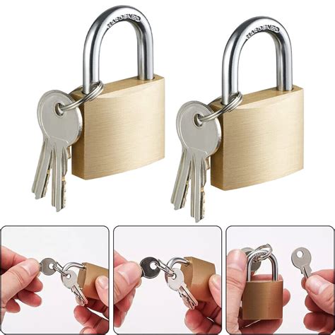 2 Pack Small Locks With Keys Mini Padlock For Luggage Lock Backpack