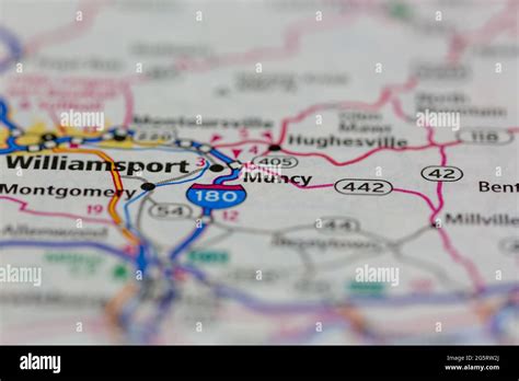 Muncy pennsylvania map hi-res stock photography and images - Alamy