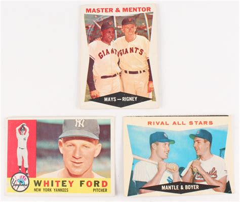 Lot Of 114 1960 Topps Baseball Cards With 7 Master And Mentor