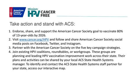 Partner Showcase American Cancer Society Mission Hpv Cancer Free