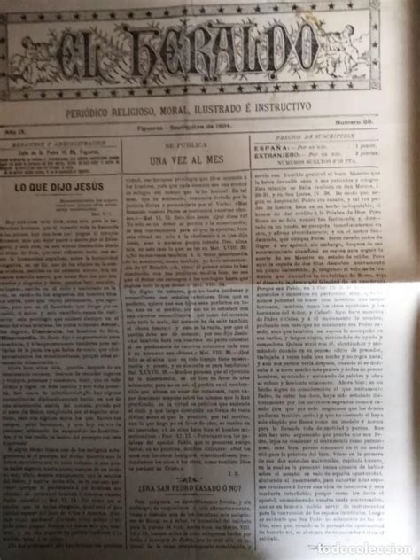 El Heraldo 1894 N 98 Periodico Moral Ilustrado Comprar Revistas Y