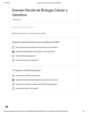 Examen Parcial de Biología Celular 31 08 2020 Tema D Casos 5 de 20