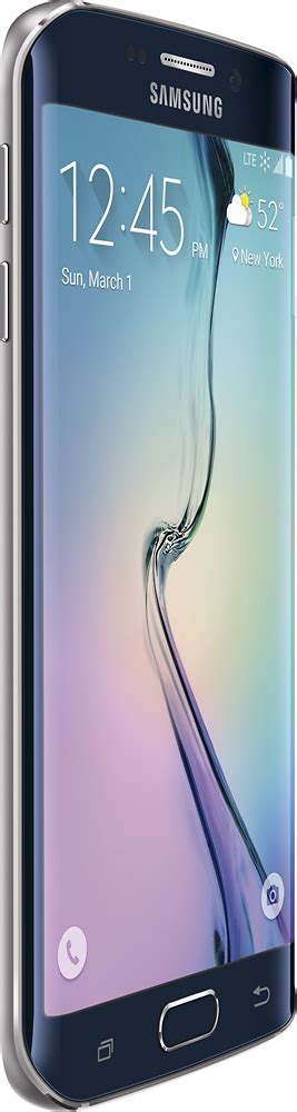 Best Buy Samsung Galaxy S6 Edge With 32gb Memory Cell Phone Black Sapphire Sphg92532bks