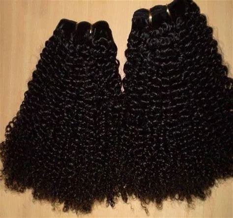 RAJAN HUMAN Black Non Remy Double Drawn Bulk Hair For Personal At Rs