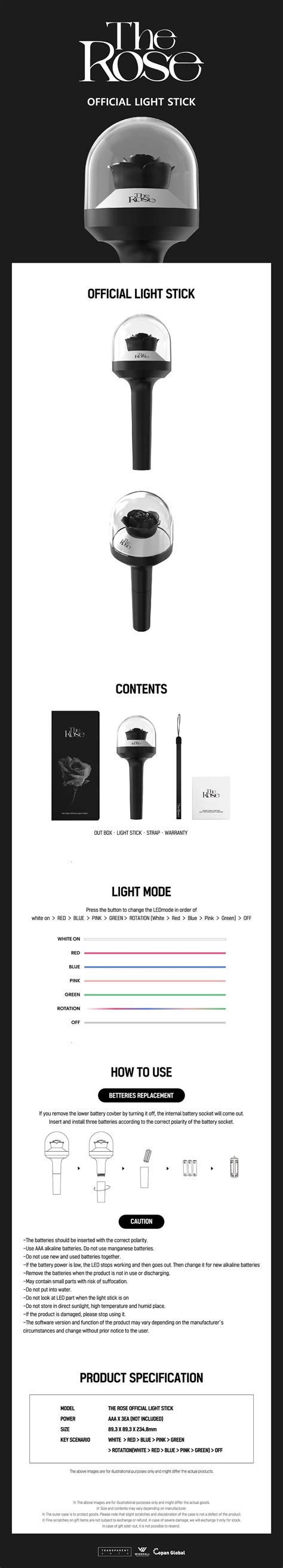 The Rose Official Light Stick - Official The Rose Shop