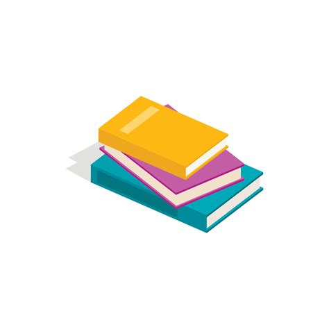 Stack Of Books Icon Isometric 3d Style 14465231 Vector Art At Vecteezy