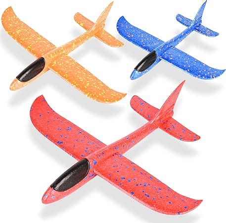 Ulikey 3 Pack Avion De Lancer Manuel Planeurs En Mousse Enfant Jouet