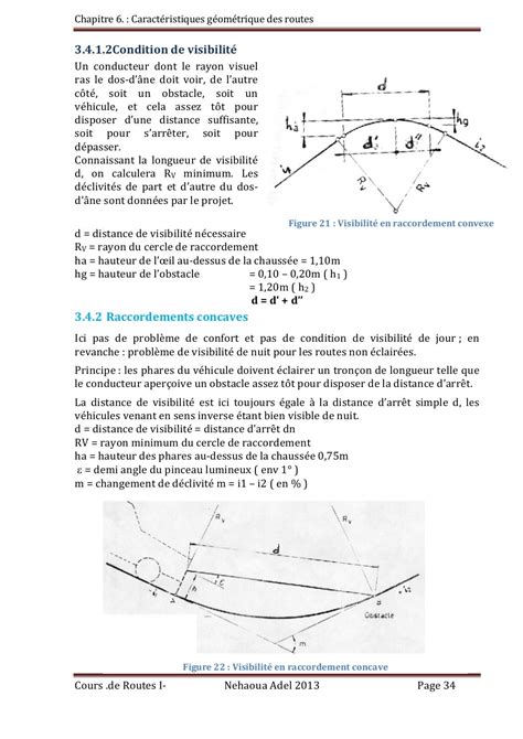 Caractéristiques Géométriques Des Routes