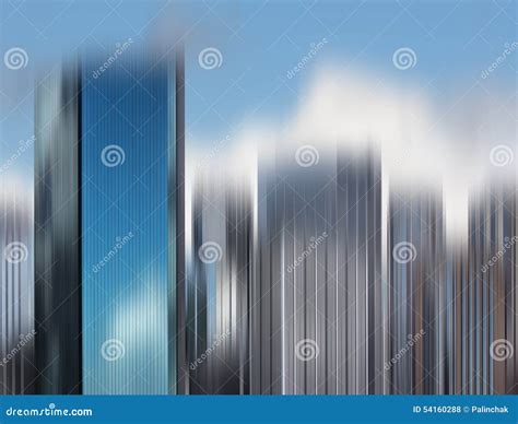 Blurred City Skyline stock photo. Image of metropolis - 54160288