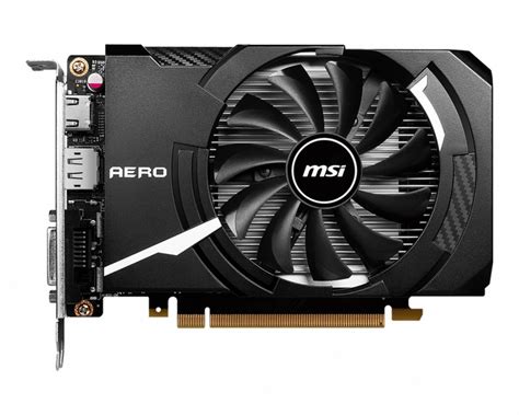 Видеокарта GeForce GTX 1630 4GB GDDR6 Aero ITX OC MSI (GeForce GTX 1630 ...