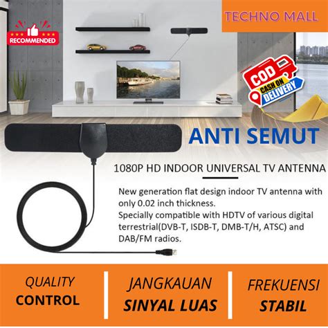 Jual ORIGINAL 100 ANTENA TV DIGITAL INDOOR DVB T2 4K HIGH SIGNAL