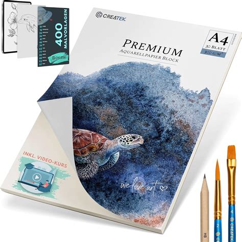 Createk Aquarellpapier A G Nur Bei Uns Inkl Std Video Kurs