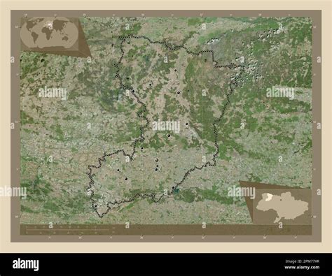 Rivne Region Of Ukraine High Resolution Satellite Map Locations Of