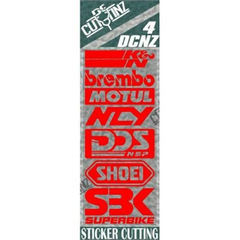 Jual DCNZ4 Set Sticker Sponsor Road Race Superbike Racing Trail Motogp