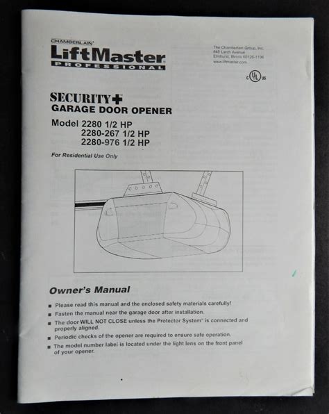 Stanley Garage Door Opener Manual 1150 10