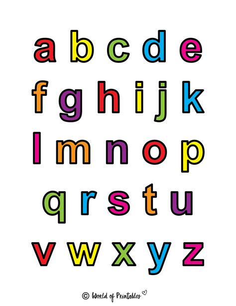 Printable Letters & Alphabet Letters - World of Printables | Lettering alphabet, Printable ...