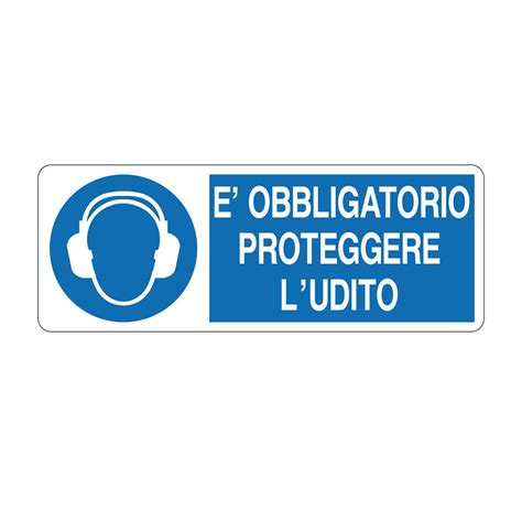 Cartello In Alluminio E Obbligatorio Proteggere L Udito