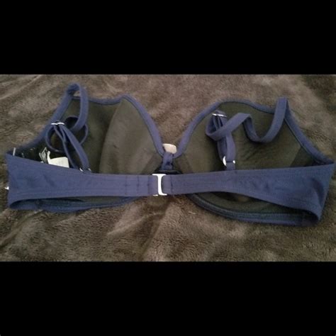 2bamboo Swim 2bamboo Bra Sized Bikini Top Navy Adjustable Poshmark