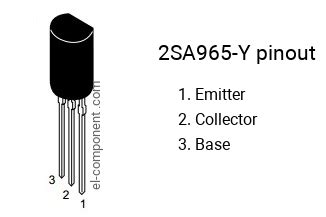 2SA965 Y Pnp Transistor Complementary Npn Replacement Pinout Pin