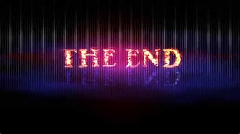 4k The End Logo Roller Background Effect Animation Youtube