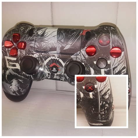 GHOST Of TSUSHIMA Custom PS4 Controller With LED Mod Etsy