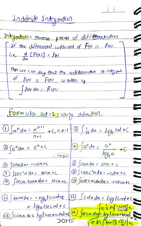 Solution Indefinite Integration Studypool