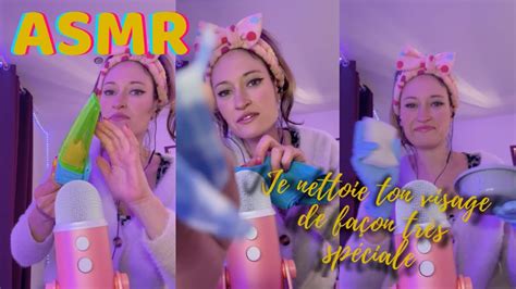 ASMR Je nettoie ton visage de façon très spéciale YouTube