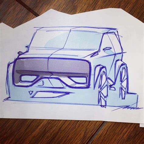 Car Design Sketch - Industrial and Interior Design Inspiration