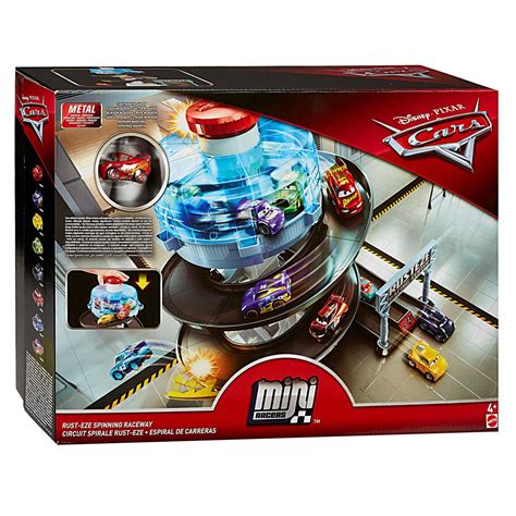 Cars Mini Racers Ruze Eze Draaiende Racebaan Thimble Toys