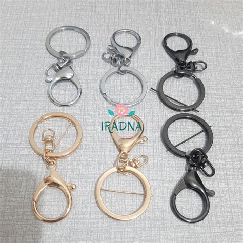 Jual Ring Gantungan Kunci Kokot Udang Keychain Lobster Clasp Rantai