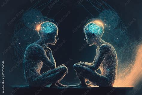 Spiritual Connection Between Two Persons, with electromagnetic ...