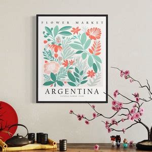 Argentina National Flower, Argentina Flower Market Art Print, Ceibo ...