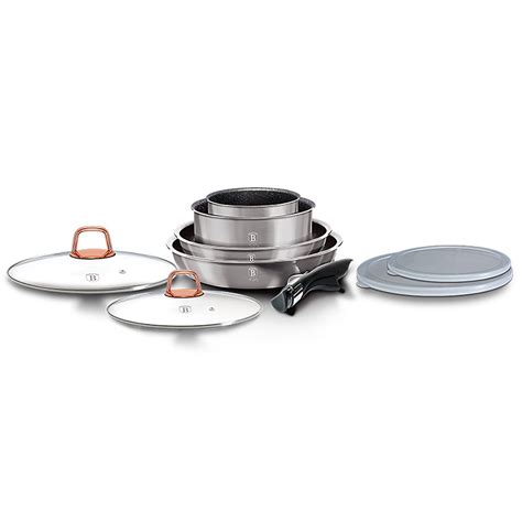 Berlinger Haus Moonlight Batería de Cocina Aluminio Forjado 9 Piezas