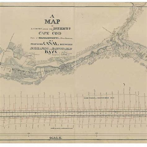 Map of Cape Cod Canal - Etsy