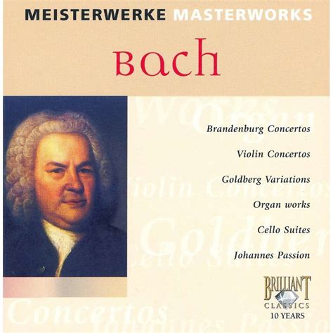 Masterworks Various Artists By Bach Johann Sebastian Cd Box With